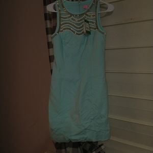Lilly Pulitzer tia shift dress pool blue size 2 nwt